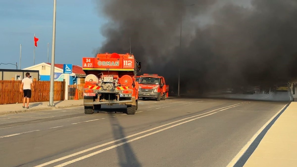 İBB'ye ait cankurtaran merkezinde yangın