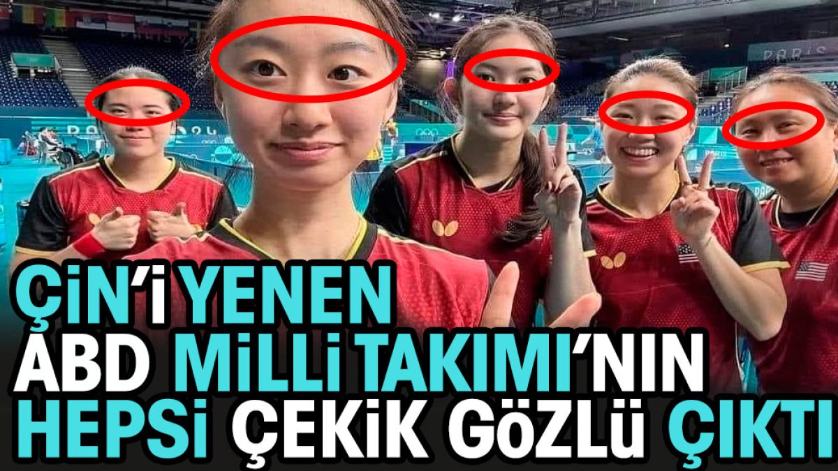 Çin'i yenen ABD milli takımının tamamı çekik gözlü çıktı