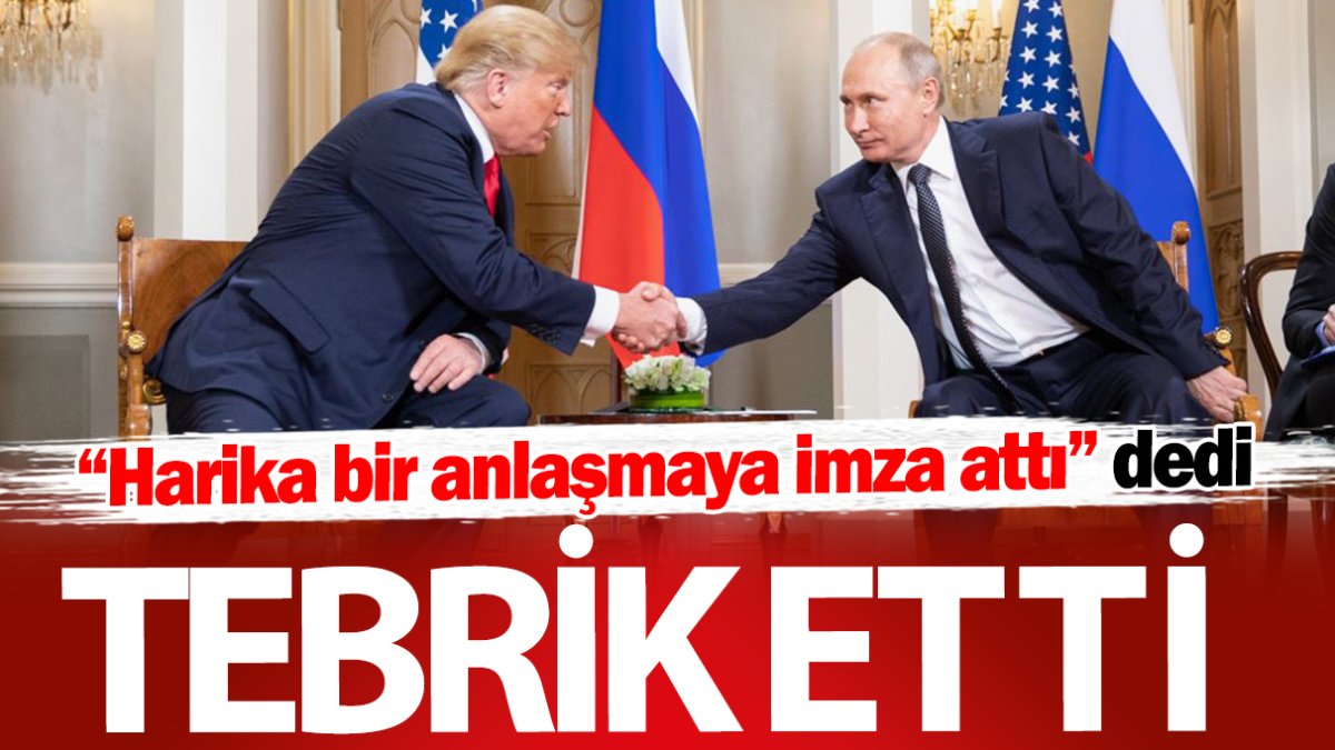 Trump Putin'i tebrik etti: Harika bir iş çıkardı