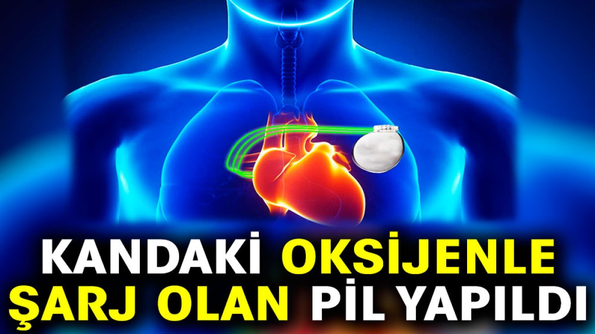 Kandaki oksijenle şarj olan pil yapıldı