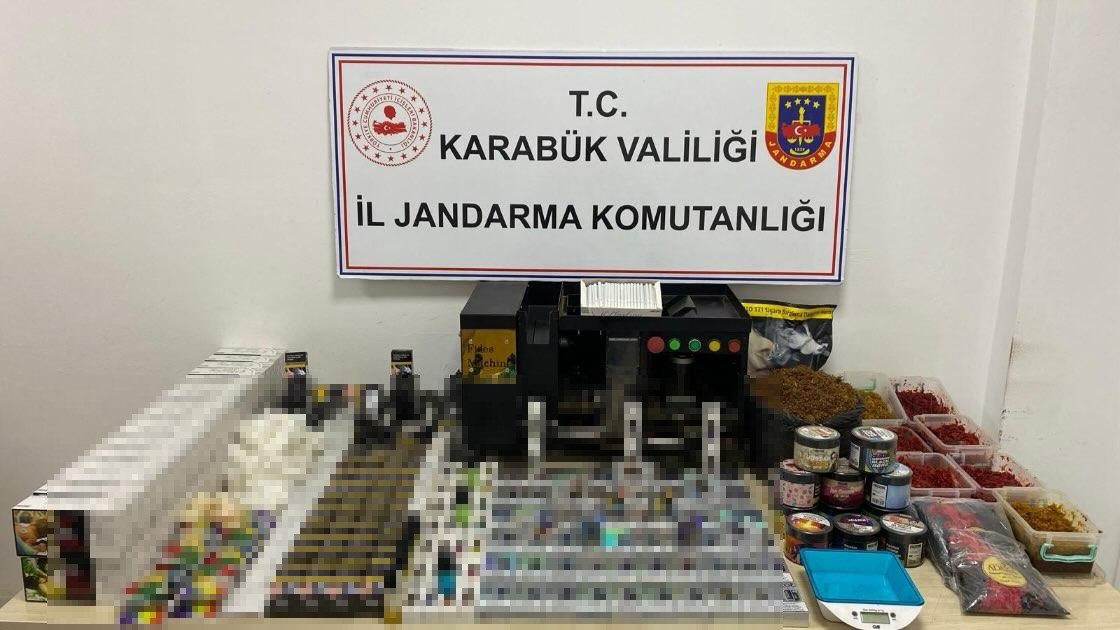 Karabük'te kaçak sigara operasyonu: 2 gözaltı