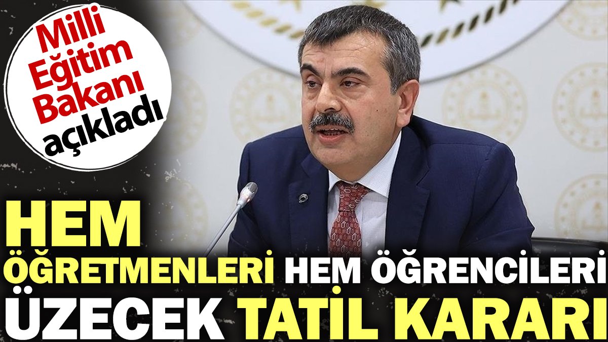 Hem öğrencileri hem öğretmenleri üzecek tatil kararı