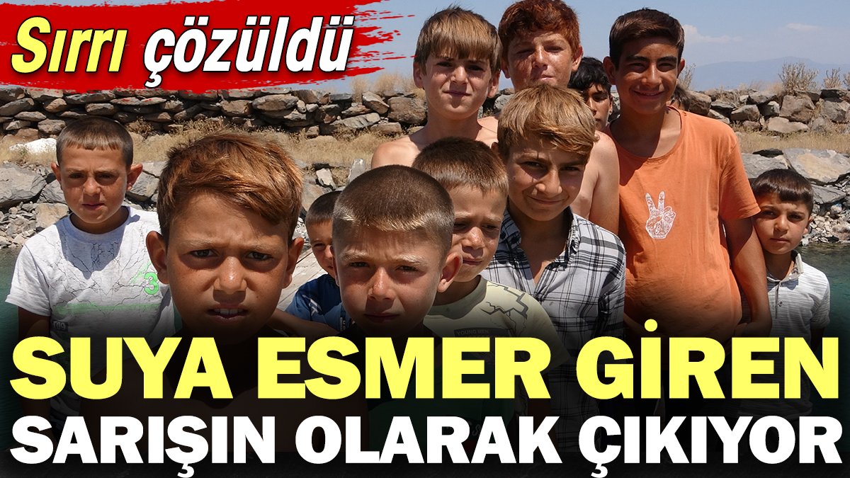 Suya esmer giren sarışın çıkıyor! Sırrı çözüldü