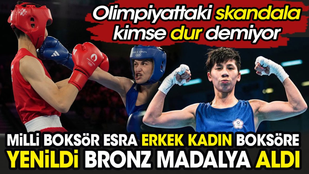 Milli boksör Esra erkek kadın boksöre yenildi. Olimpiyattaki skandala kimse dur demiyor