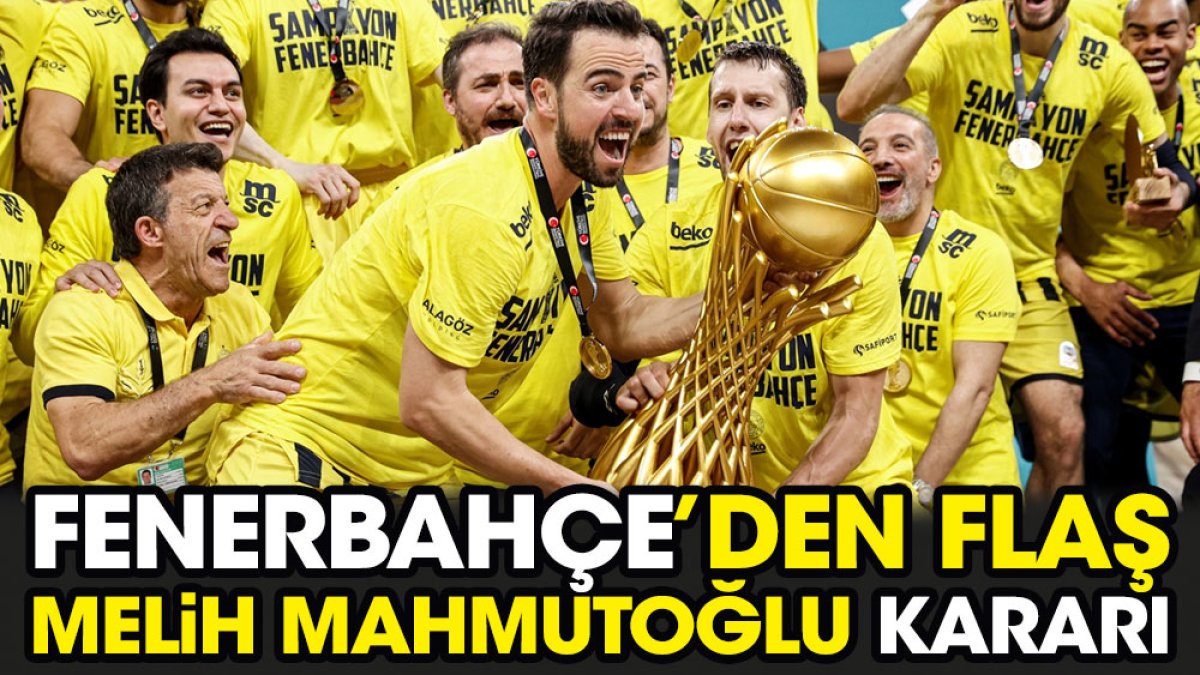 Fenerbahçe'den flaş Melih Mahmutoğlu kararı