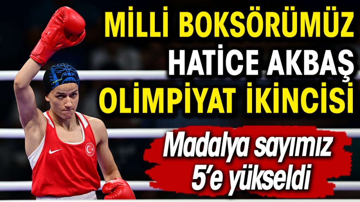 Milli boksörümüz Hatice Akbaş olimpiyat ikincisi