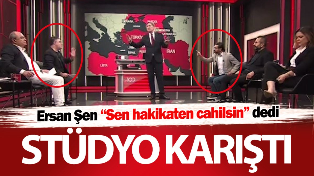 Ersan Şen 'Sen hakikaten cahilsin' dedi! Stüdyo karıştı