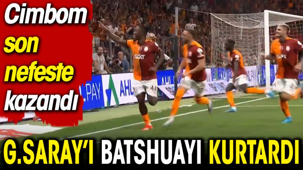 Galatasaray'ı Batshuayi kurtardı