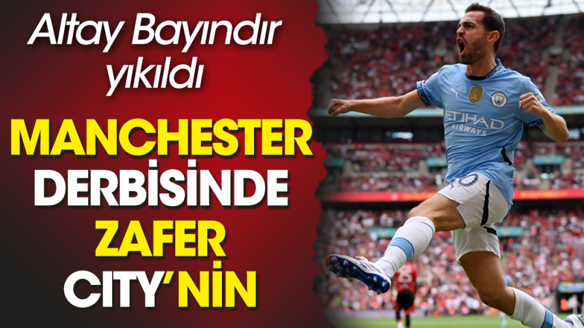 Manchester derbisinde zafer City'nin