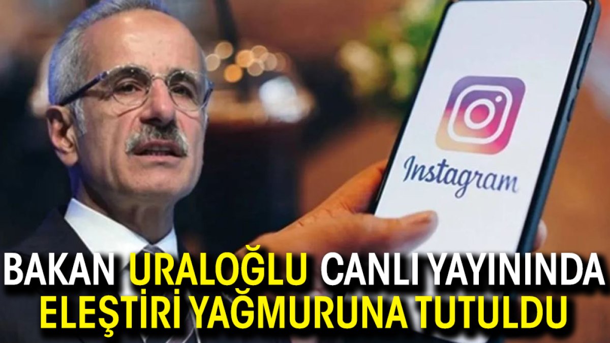 Bakan Uraloğlu canlı yayınında eleştiri yağmuruna tutuldu