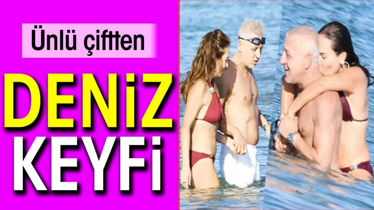 Ünlü çiftten deniz keyfi