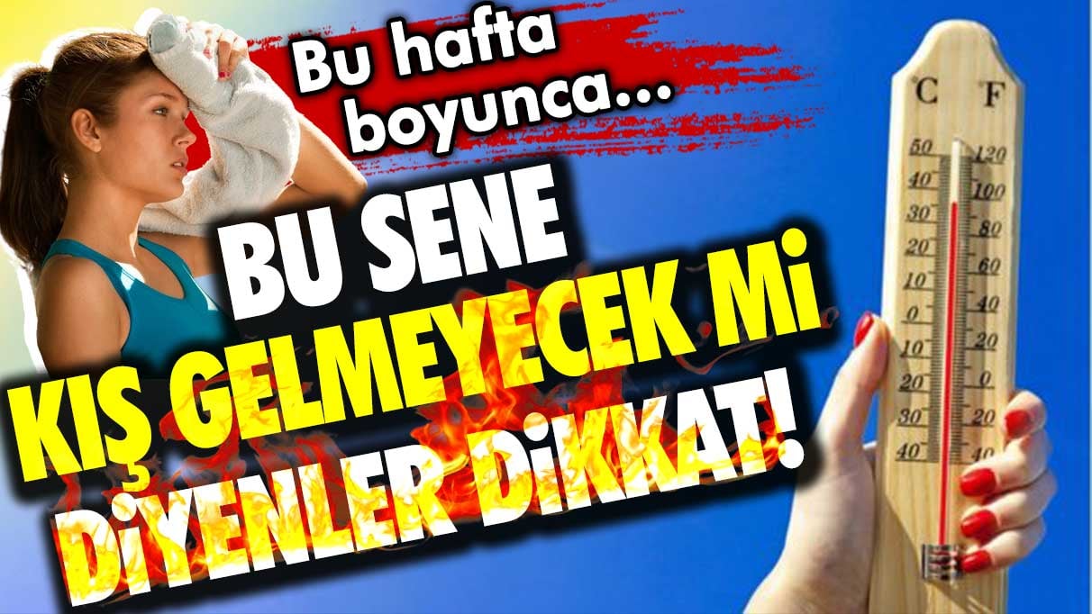 Bu sene kış gelmeyecek mi diyenler dikkat! Bu hafta boyunca...