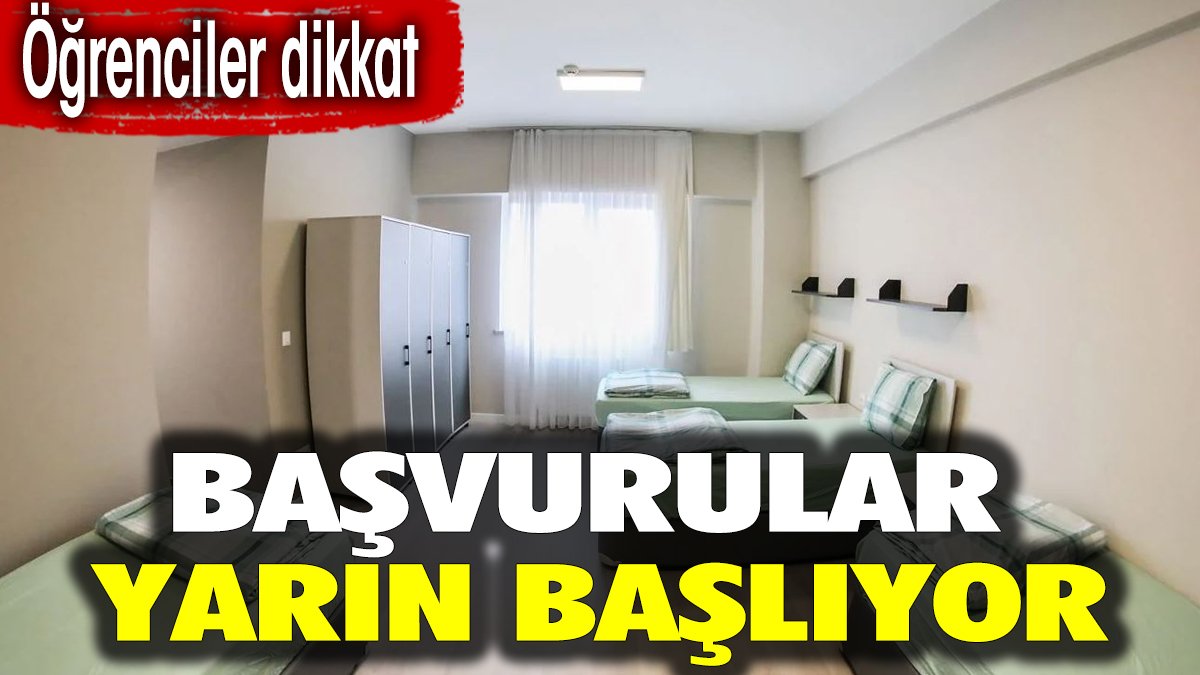 Öğrenciler dikkat. Başvurular yarın başlıyor