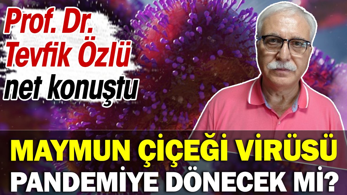 Maymun Çiçeği virüsü pandemiye dönecek mi? Prof. Dr. Tevfik Özlü net konuştu