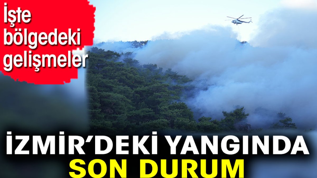 İzmir’deki yangında son durum. İşte bölgedeki gelişmeler