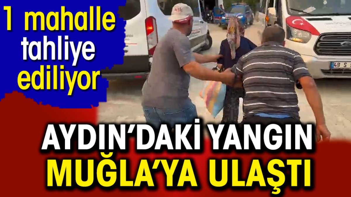 Aydın'ın alevleri Muğla'ya ulaştı. 1 mahalle tahliye ediliyor