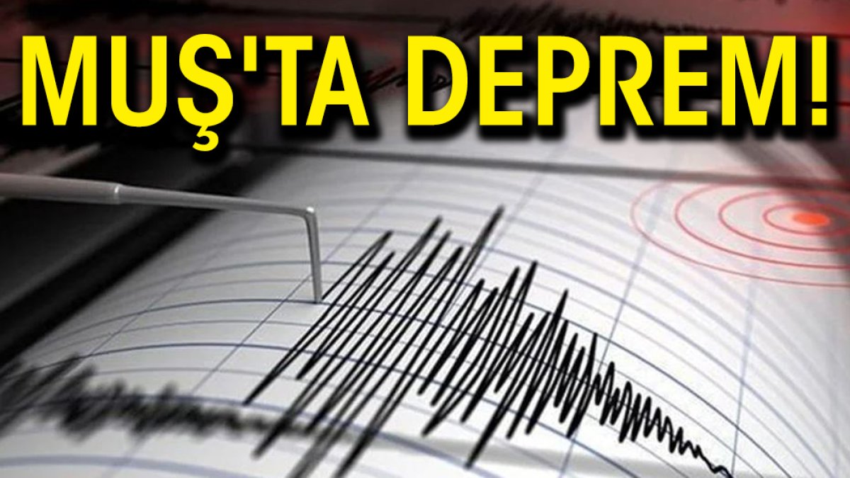 Muş'ta deprem!