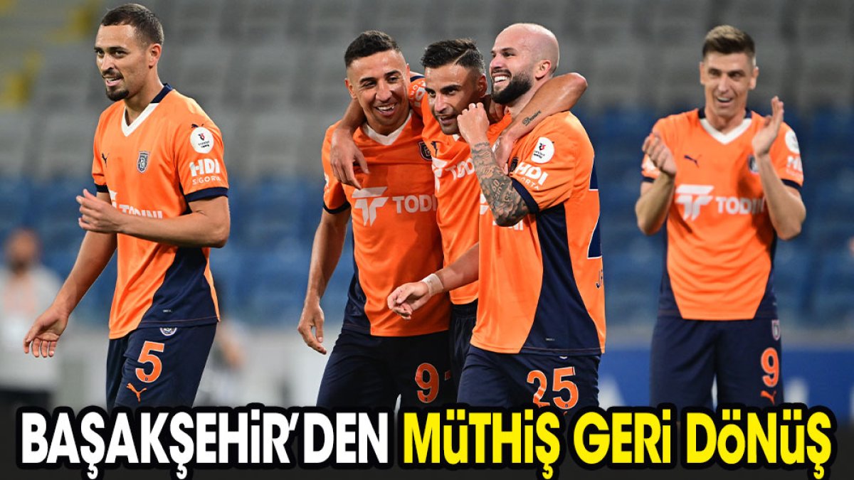 Süper Lig'de 6 gollü düello. Başakşehir'den müthiş geri dönüş