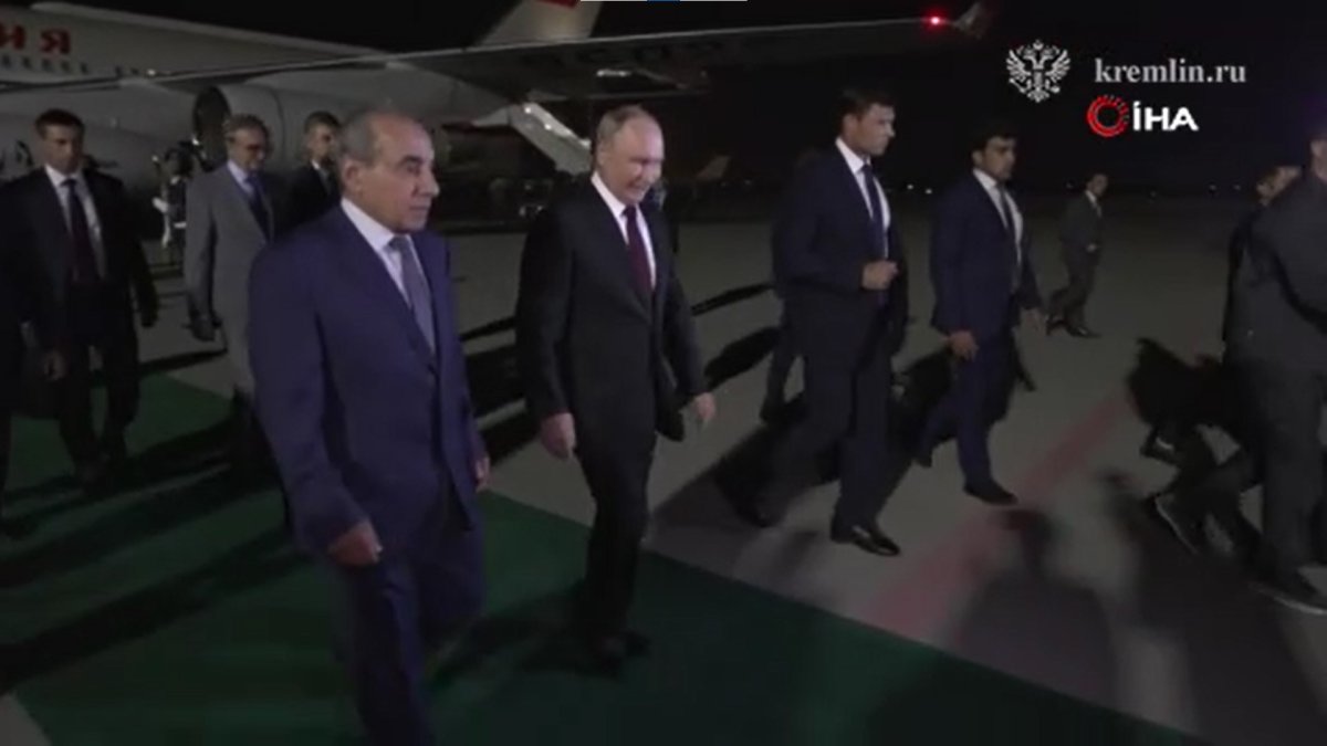 Rusya Devlet Başkanı Putin Azerbaycan'da