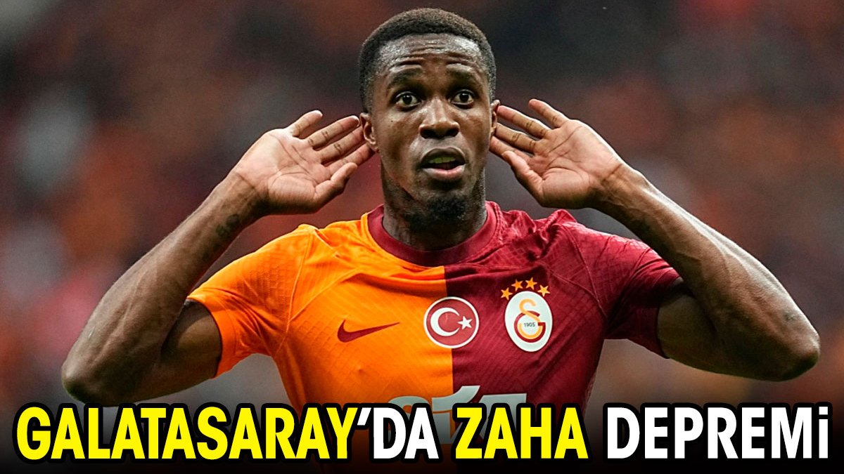 Galatasaray'da Zaha depremi