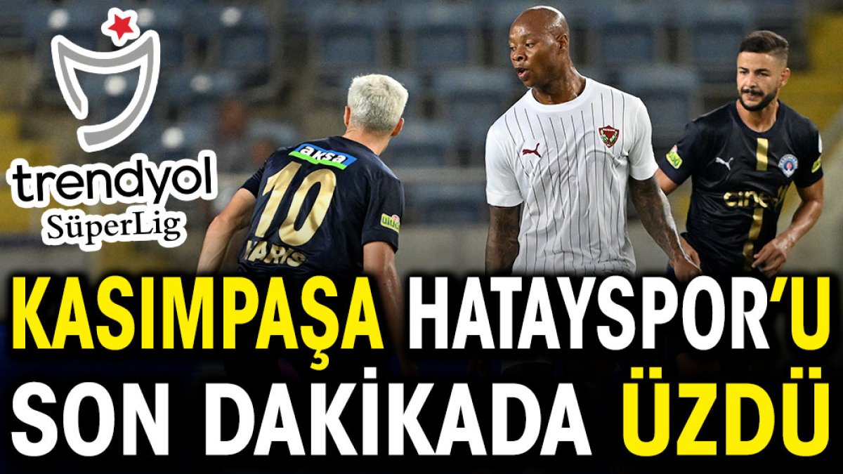 Hatayspor son dakikada yıkıldı