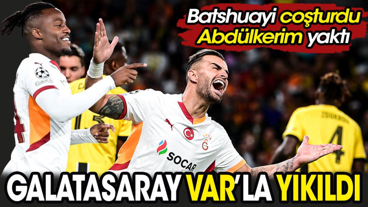 Galatasaray İsviçre'de VAR'la yıkıldı. Batshuayi uçurdu Abdülkerim yaktı