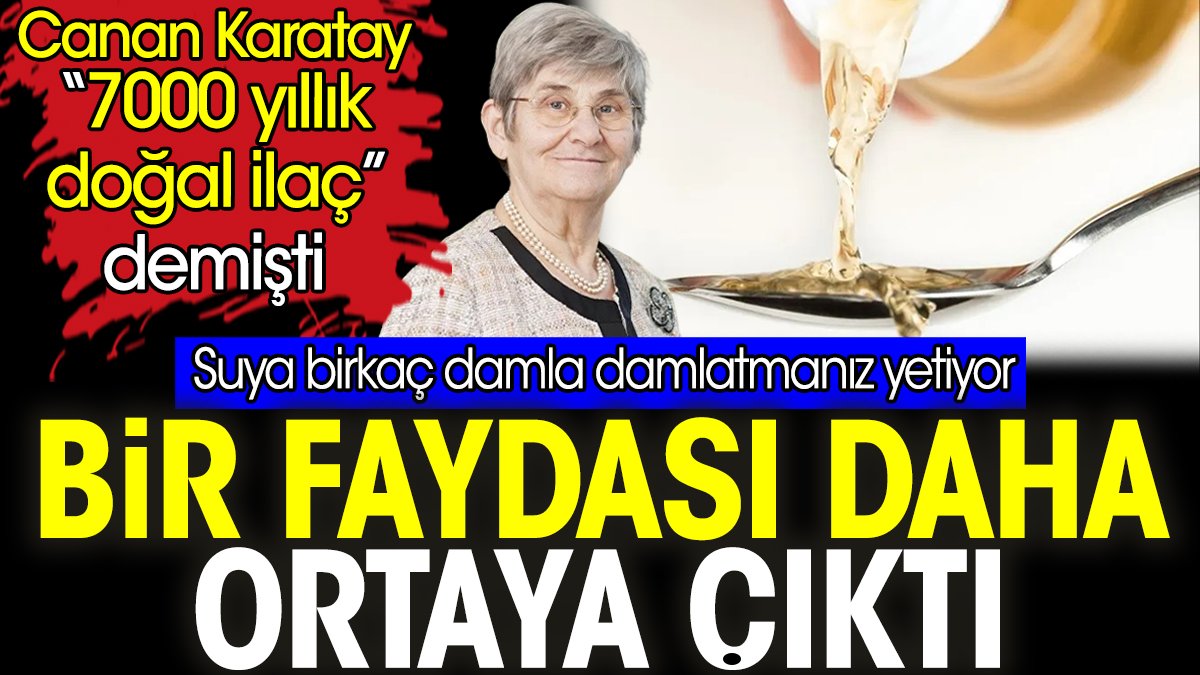 Canan Karatay'ın '7000 yıllık doğal ilaç' dediği karışımın bir faydası daha ortaya çıktı