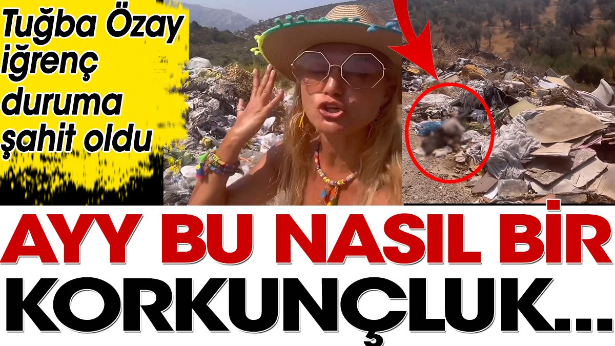 Tuğba Özay iğrenç duruma şahit oldu. Ayy bu nasıl bir korkunçluk...