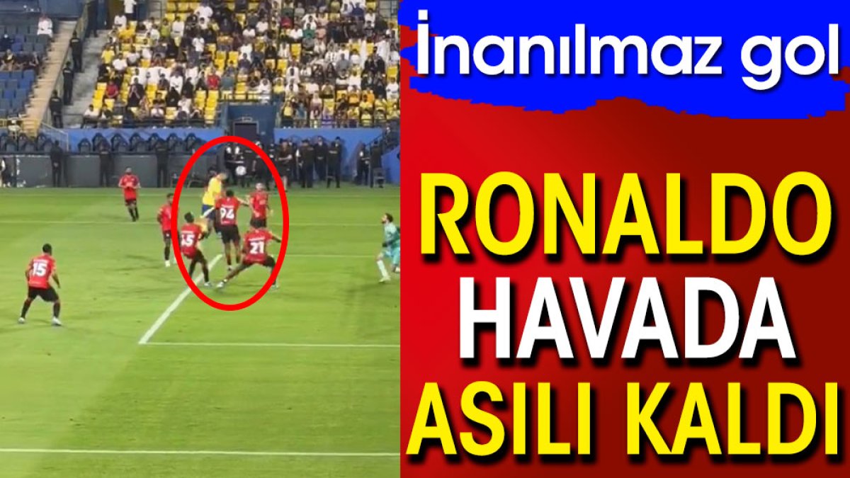 Ronaldo havada asılı kaldı. İnanılmaz gol