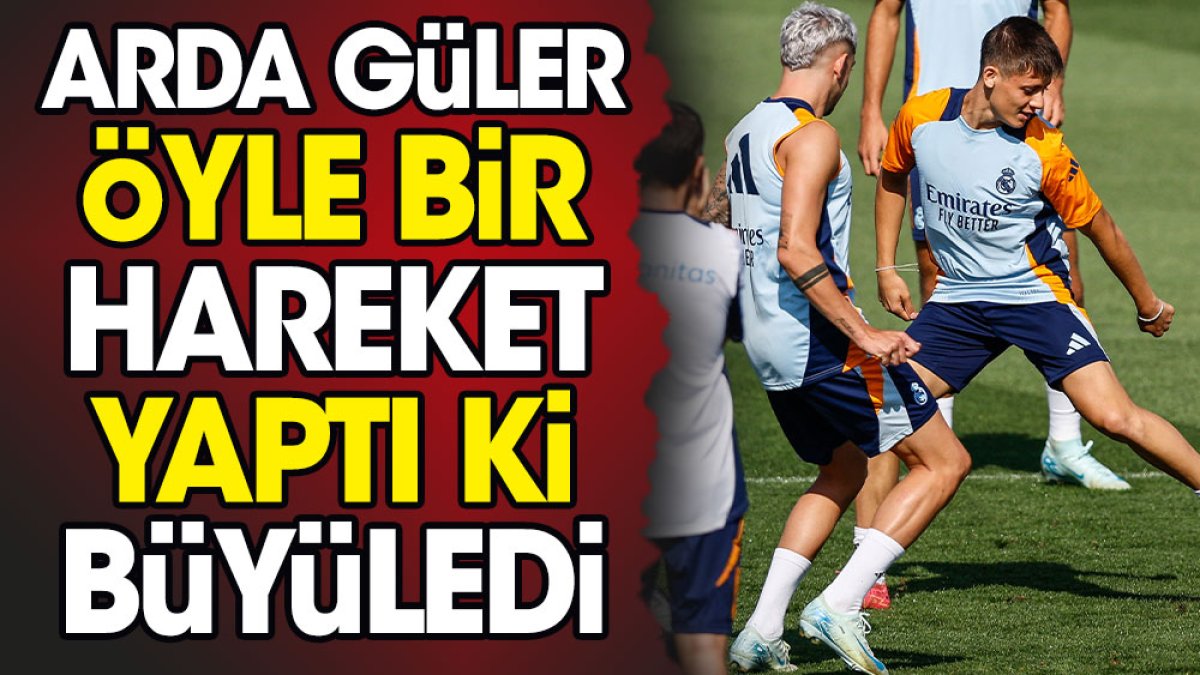 Arda Güler öyle bir hareket yaptı ki herkes büyülendi. Modric kendini tutamadı