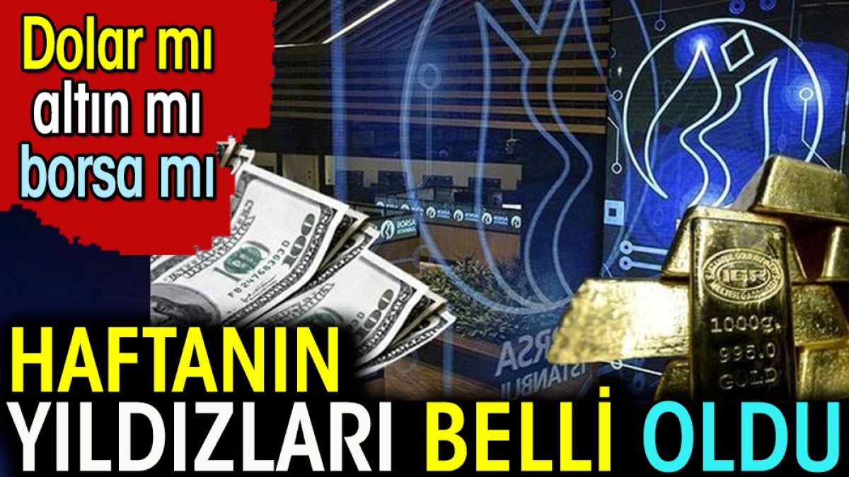 Bu haftanın yıldızları belli oldu. Dolar mı? Altın mı? Yoksa Borsa mı?