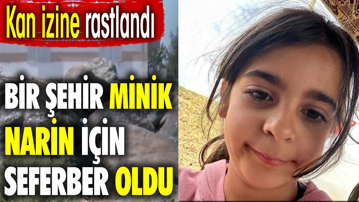 Bir şehir minik Narin için seferber oldu. Kan izine rastlandı