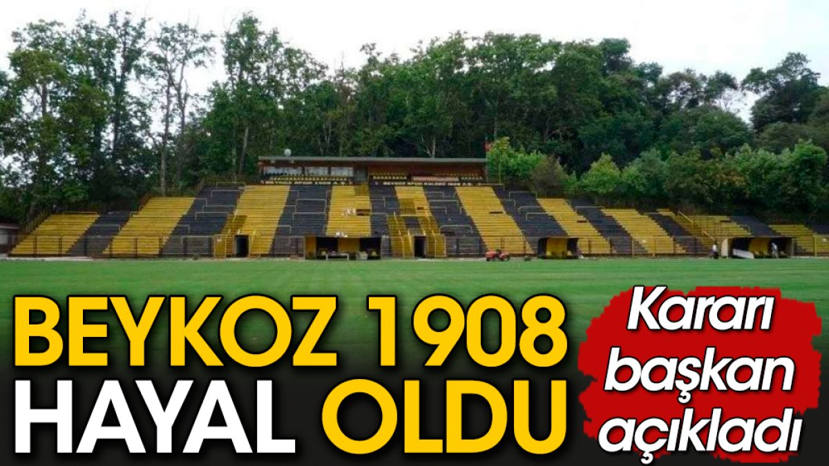 Beykoz 1908 yalan oldu