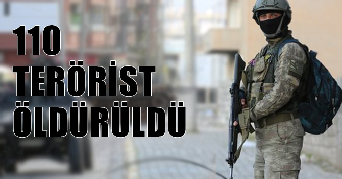 Operasyonda 4. gün: 110 PKK’lı öldürüldü