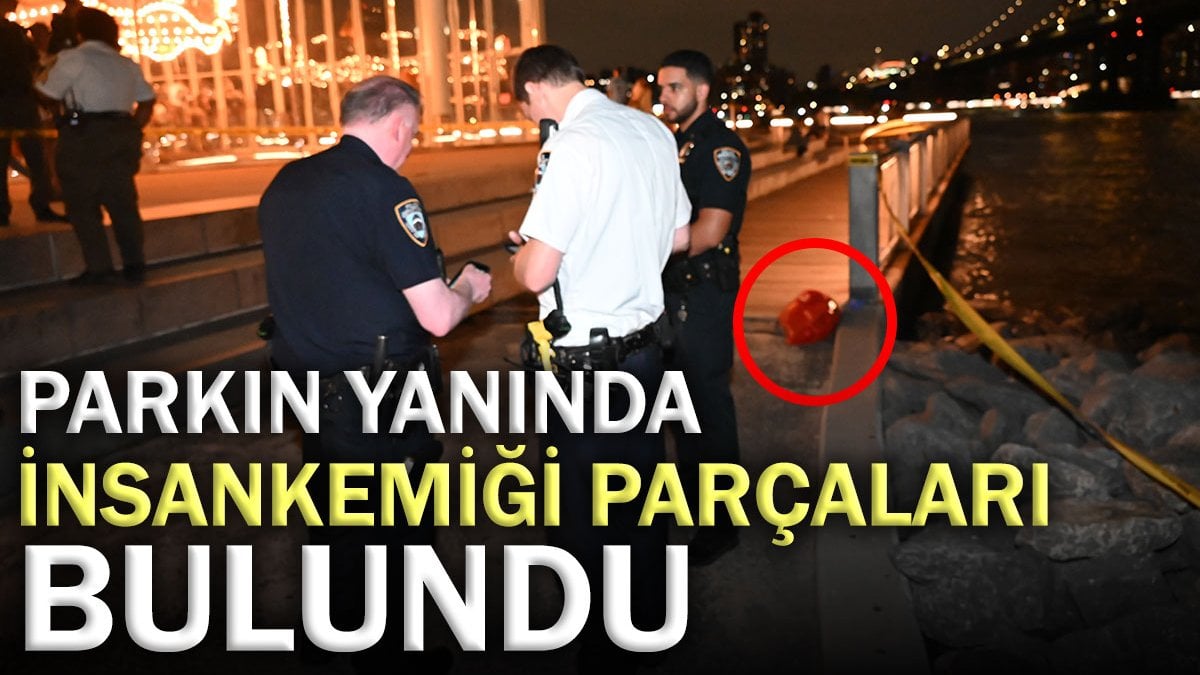 Parkın yanında insan kemiği parçaları bulundu