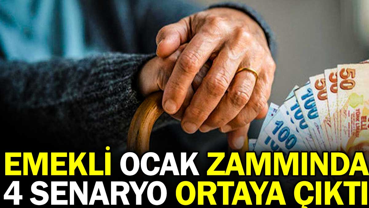 Emekli ocak zammında 4 senaryo ortaya çıktı