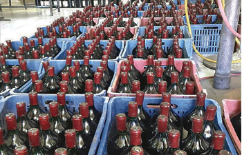 Nevşehir’de bin 196 şişe sahte şarap