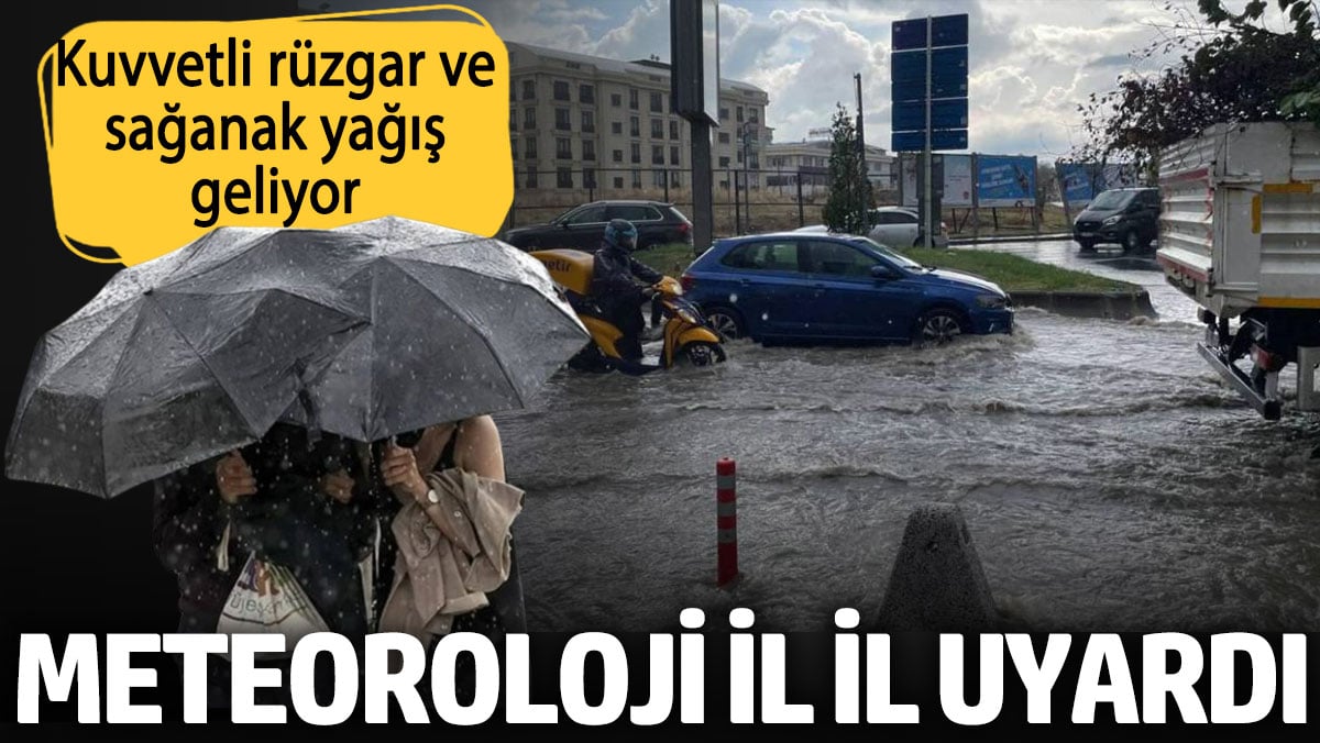 Meteoroloji il il uyardı! Kuvvetli rüzgar ve sağanak yağış geliyor (9 Eylül 2024 hava durumu)