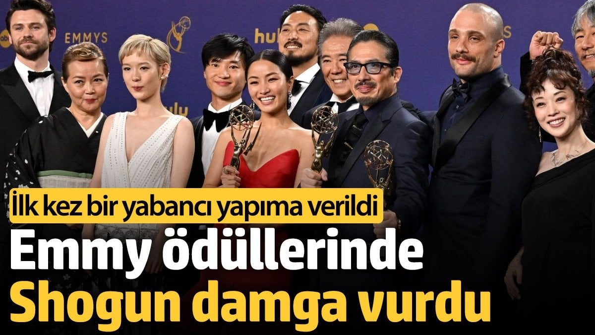 Emmy ödüllerine ‘Shogun’ damga vurdu ‘İlk kez bir yabancı yapıma verildi’