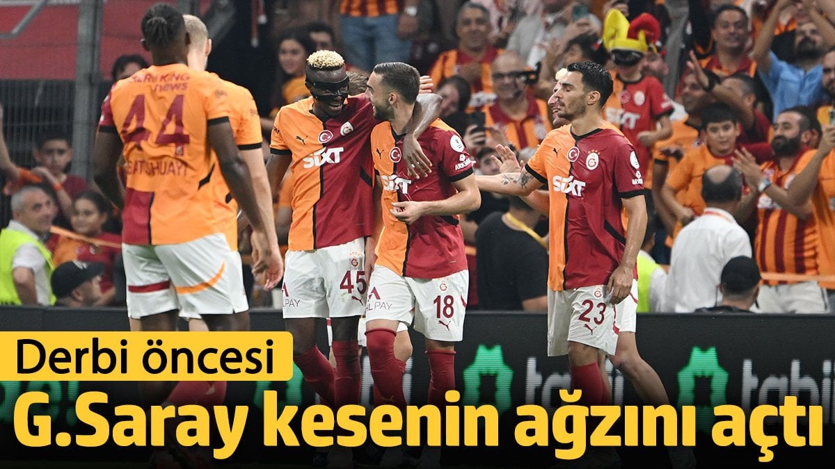 Derbi öncesi Galatasaray kesenin ağzını açtı