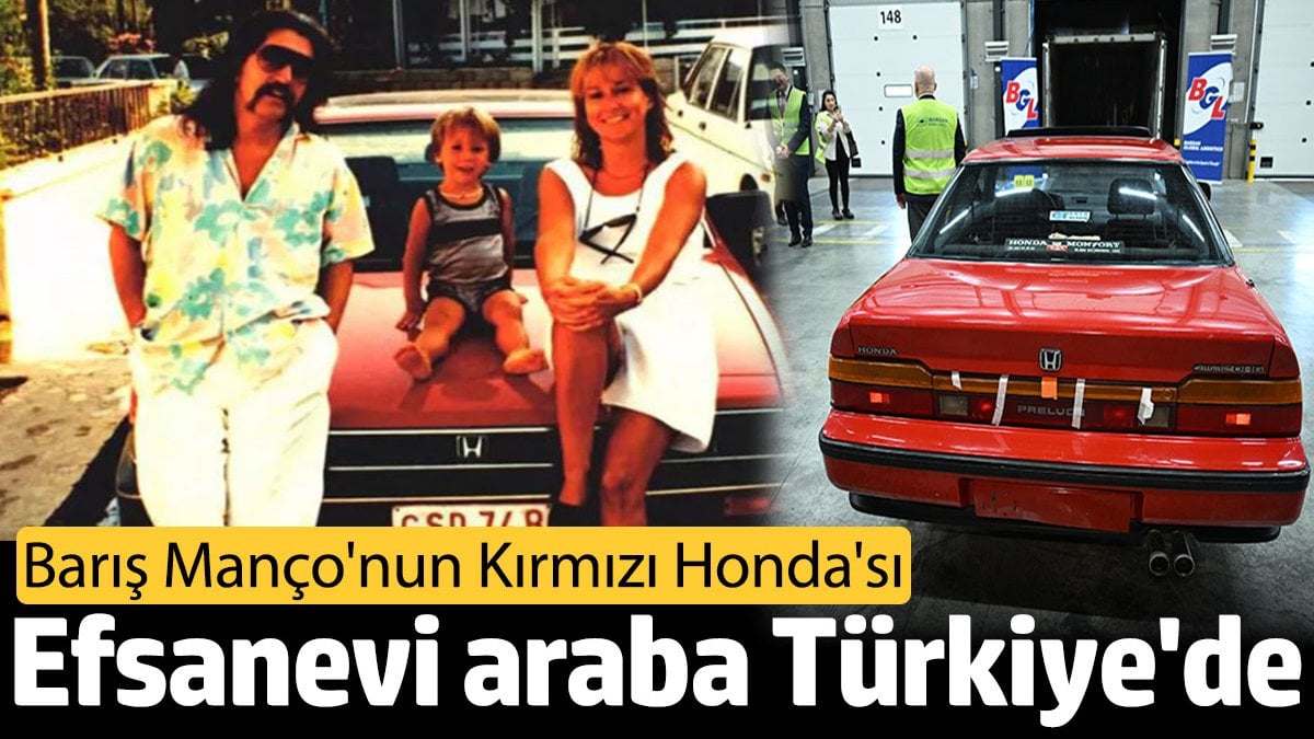 Barış Manço'nun efsane kırmızı Honda spor arabası Türkiye'ye getirildi