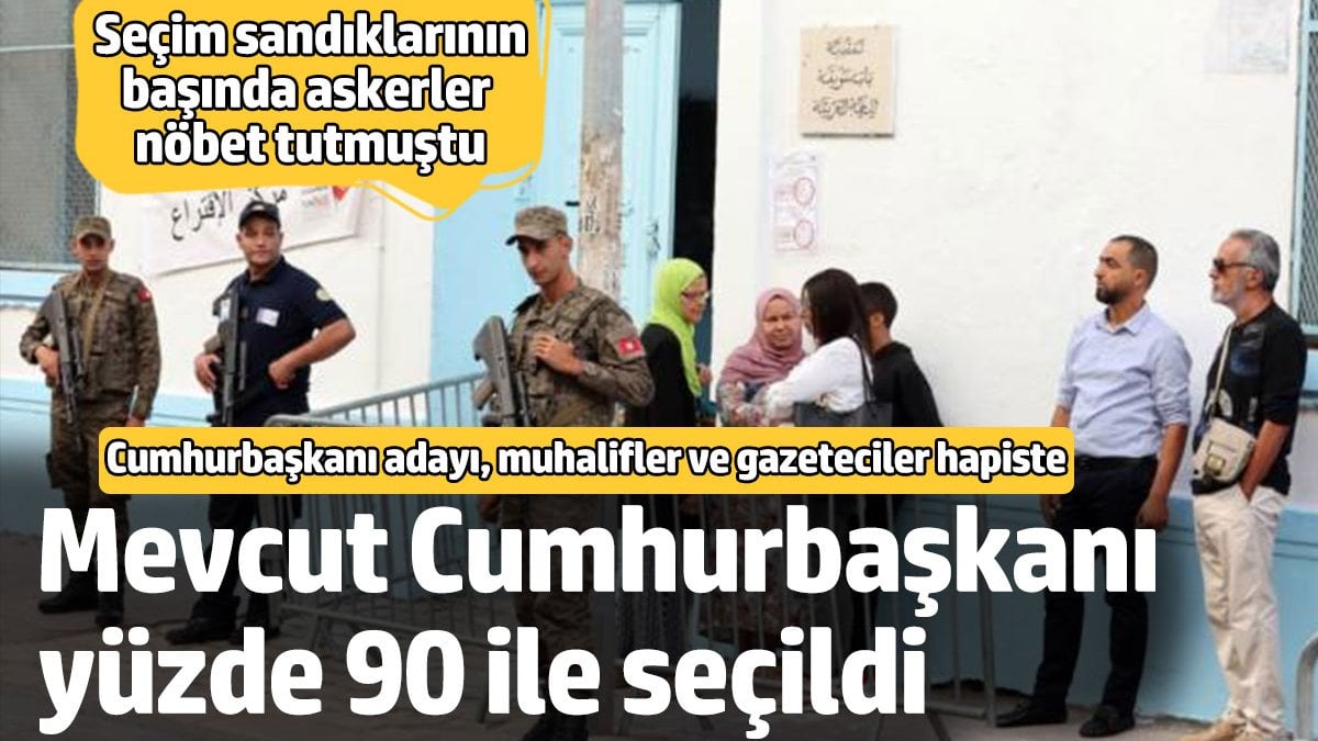 Cumhurbaşkanı adayının hapiste olduğu Tunus’ta mevcut başkan yine seçildi