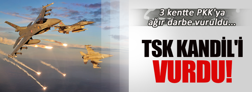 TSK Kandil'i vurdu! PKK'ya ağır darbe...