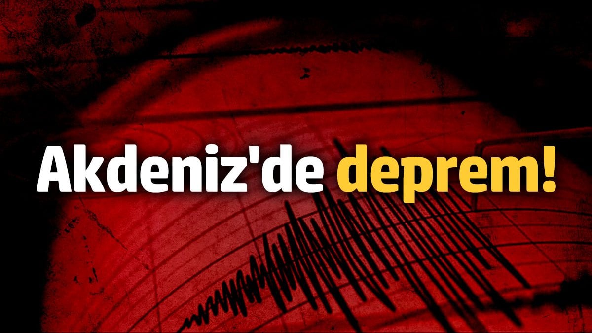 Akdeniz'de deprem (28 Ekim 2024)