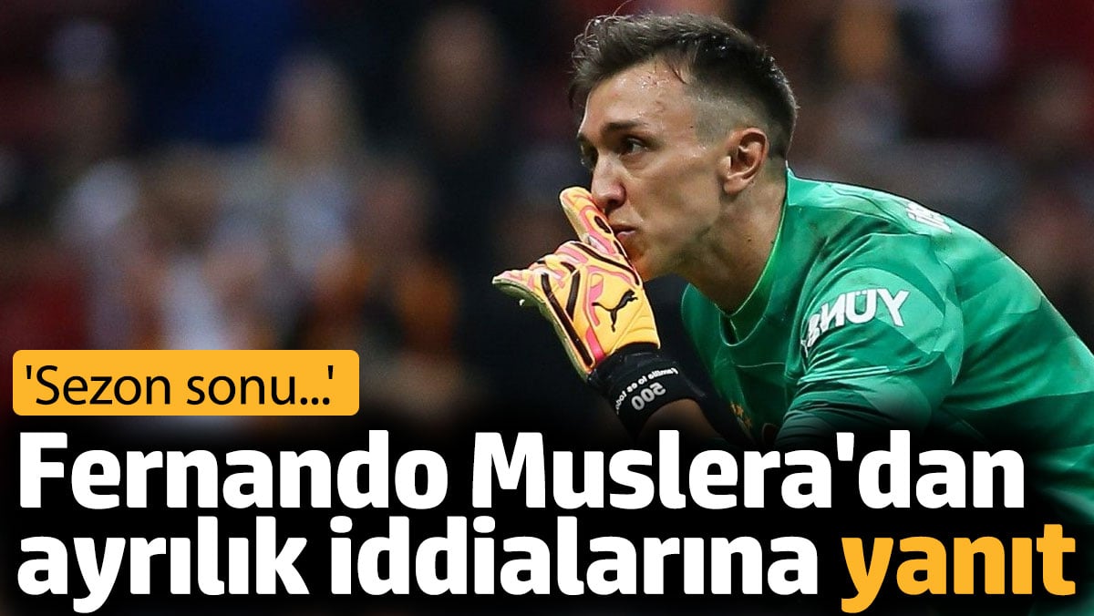 Muslera'dan ayrılık iddialarına yanıt: 'Sezon sonu...'