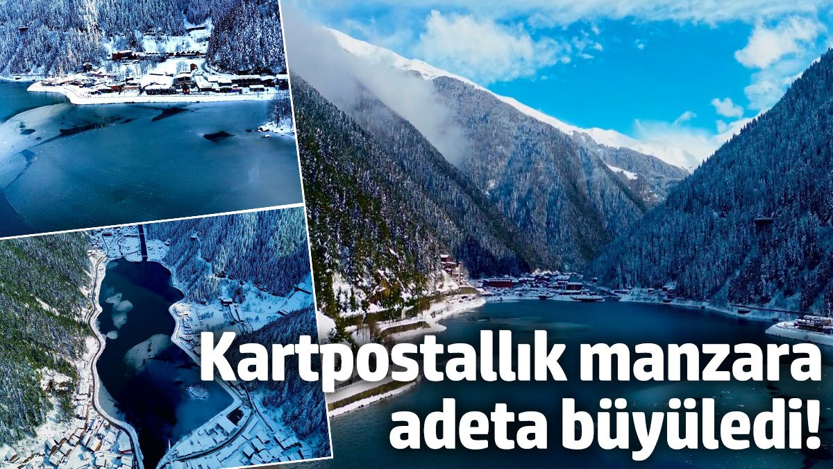 Uzungöl kartpostallık görüntüleriyle adeta büyüledi!