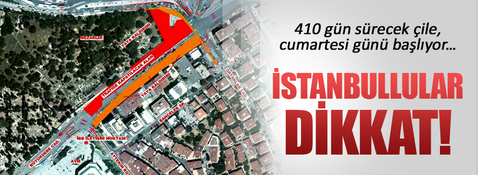 İstanbul trafiğinde metro inşaatı çilesi!