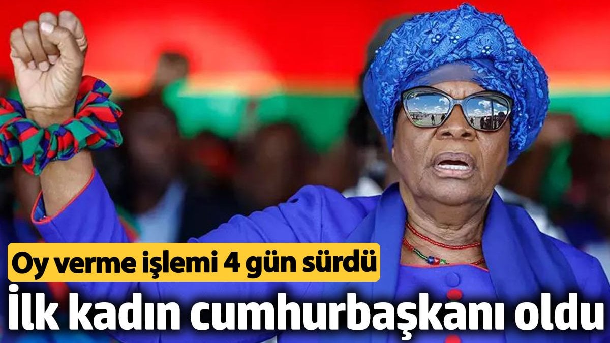 Namibya'nın ilk kadın cumhurbaşkanı Nandi-Ndaitwah oldu. Oy verme işlemi 4 gün sürdü