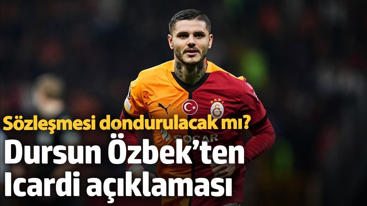 Dursun Özbek’ten Icardi açıklaması. Sözleşmesi dondurulacak mı?