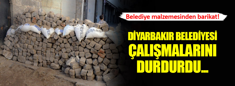 Diyarbakır'da kaldırım ve yol çalışmaları durdu